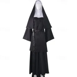 Zombie Halloween Cosplay Costume Masquerade The Nun Cosplay Adults' Women's Carnival Masquerade Mardi Gras Party / Evening Easy Halloween Costumes Dress Up
