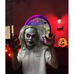 Zombie Halloween Mask Full Head Realistic Mask Beetlejuice Scary Costume Adults' Unisex Halloween Carnival Performance Party Easy Halloween Costumes Dress Up