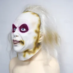 Zombie Halloween Mask Full Head Realistic Mask Beetlejuice Scary Costume Adults' Unisex Halloween Carnival Performance Party Easy Halloween Costumes Dress Up