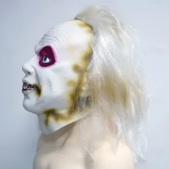 Zombie Halloween Mask Full Head Realistic Mask Beetlejuice Scary Costume Adults' Unisex Halloween Carnival Performance Party Easy Halloween Costumes Dress Up