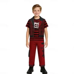 Zombie School Zombies 4 Victor Pants T-shirt Movie Cosplay Costume Movie Cosplay for Men's Boys' Adults Kids Halloween Masquerade Performance Halloween