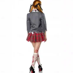 Zombie Student Halloween Cosplay Costume Outfits Scary Costume Adults' Women's Carnival Masquerade Mardi Gras Party Masquerade Easy Halloween Costumes Dress Up