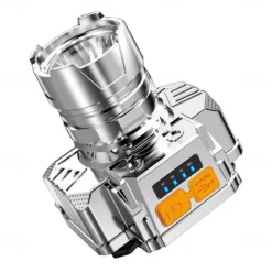 Zoomable 3-in-1 Head Light Induction Flashlight, Super Bright Headlamp with 800mAh Rechargeable Battery Powered for Outdoor Camping Use