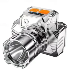 Zoomable 3-in-1 Head Light Induction Flashlight, Super Bright Headlamp with 800mAh Rechargeable Battery Powered for Outdoor Camping Use