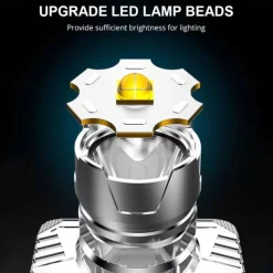 Zoomable 3-in-1 Head Light Induction Flashlight, Super Bright Headlamp with 800mAh Rechargeable Battery Powered for Outdoor Camping Use